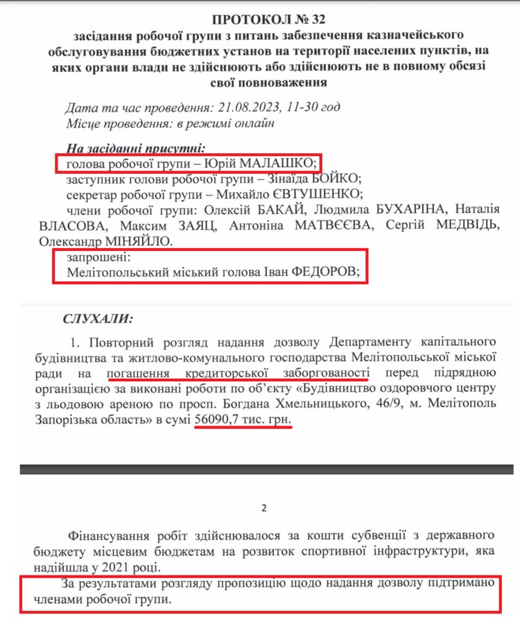 За ініціативи Івана Федорова з бюджет України мав заплатити за будівництво в окупованому Мелітополі
