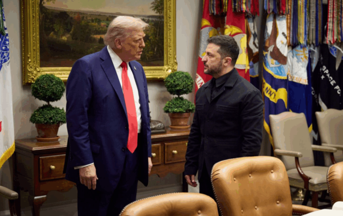 Зеленський виправдовувався перед Трампом за ситуацію на фронті — джерела Зеленський виправдовувався перед Трампом за ситуацію на фронті — джерела